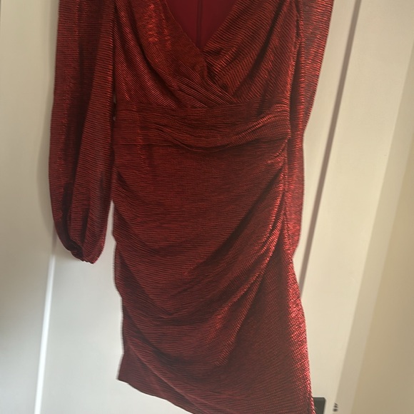 Flashy Red Mini Dress - Picture 3 of 3